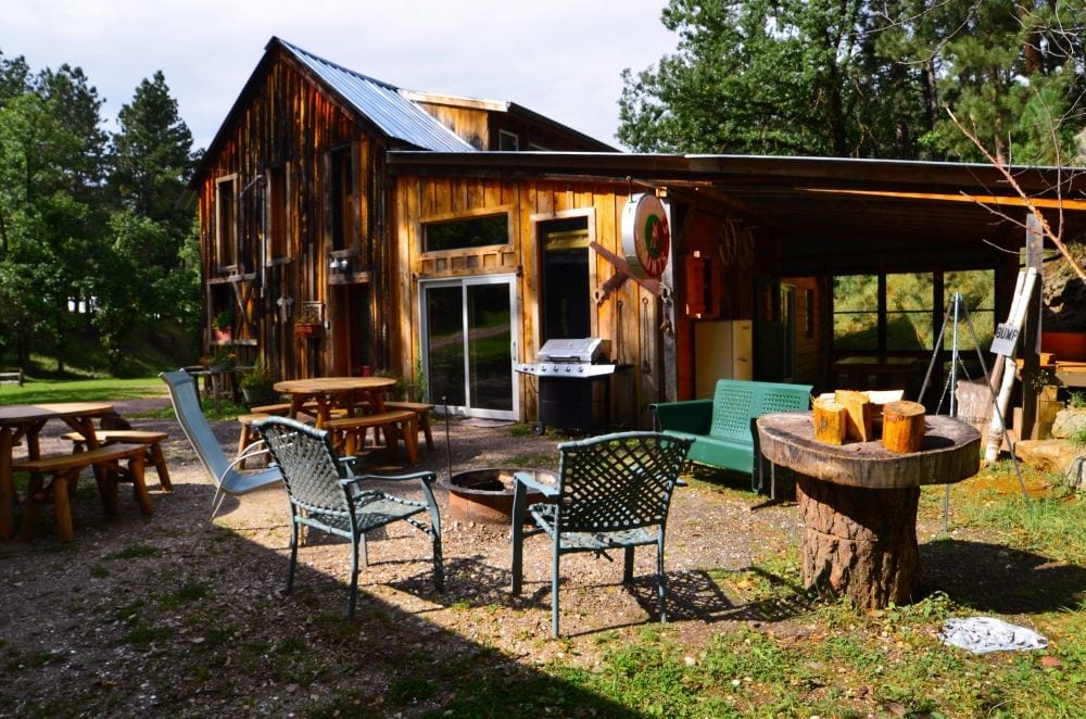 Barn Cabin patio