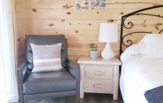 Hugo Cabin bedroom chair and side dresser