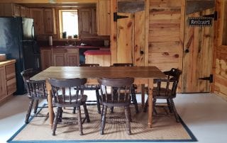 The Barn kitchen and dining table